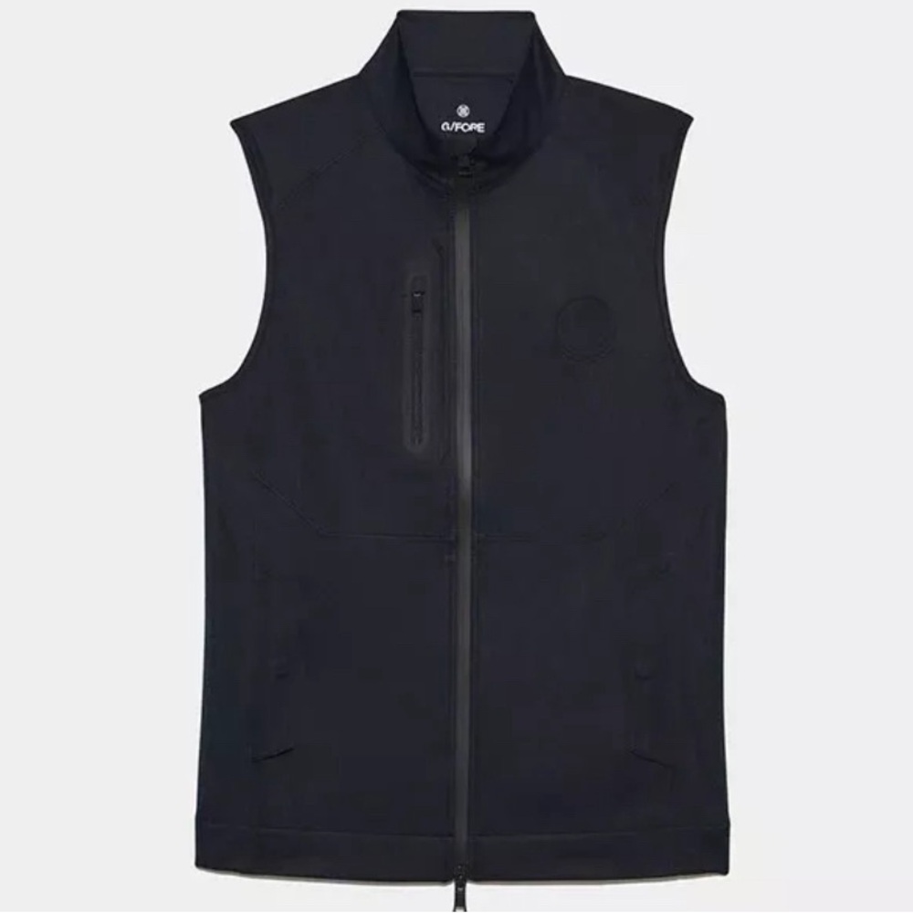 G/Fore G4 Mens Repeller Wind Water Repellent Golf Vest Black Size M NWT $255